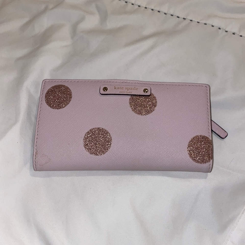 ✨PRICE DROP✨ Pink Polka-dot Kate Spade Wallet